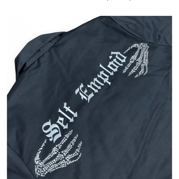 NWOT RHINESTONE RIB-CAGE JACKET (BLACK) size XL - Picture 2 of 5